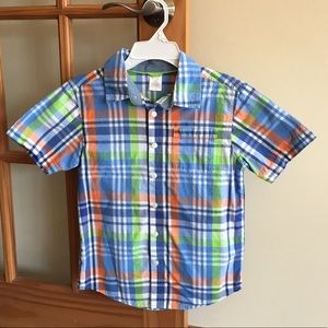Gymboree Boys Plaid Button Down Shirt